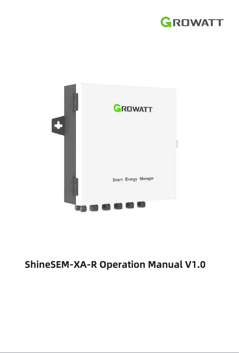 Página nº 1 - Manual de usuario Growatt SEM-X