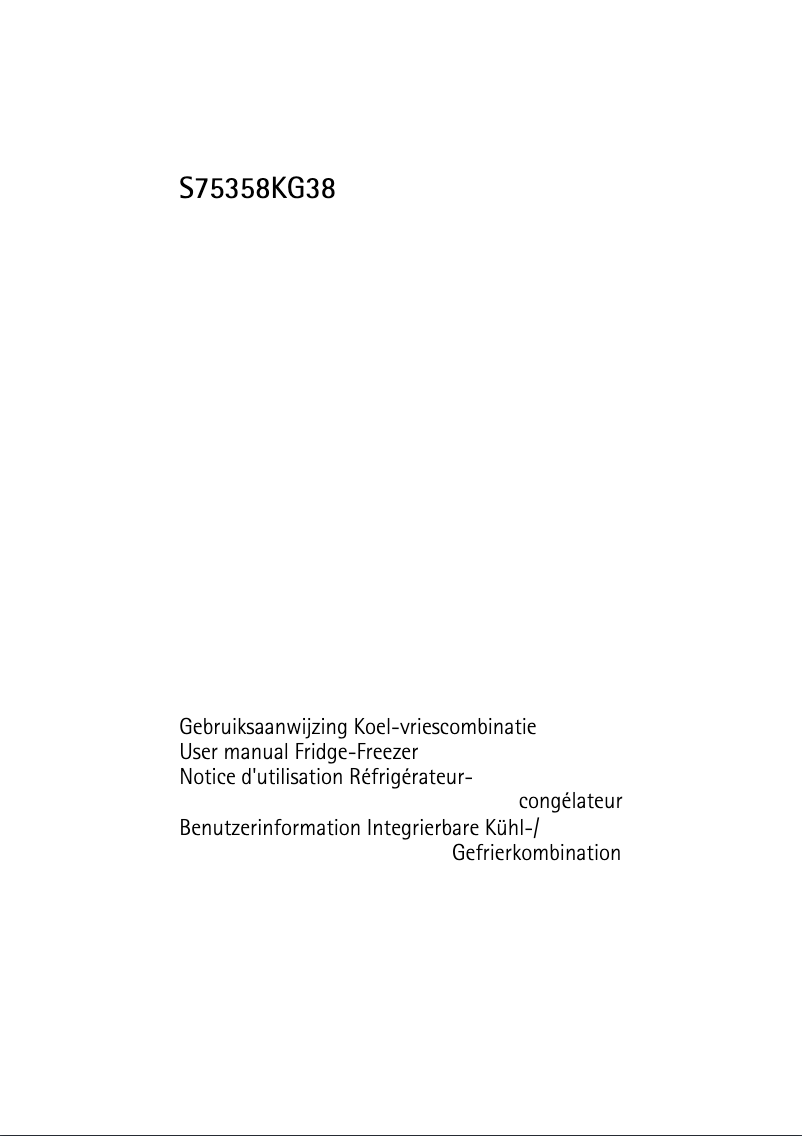 Imagen de la primera página del manual del dispositivo Santo 75358 KG38