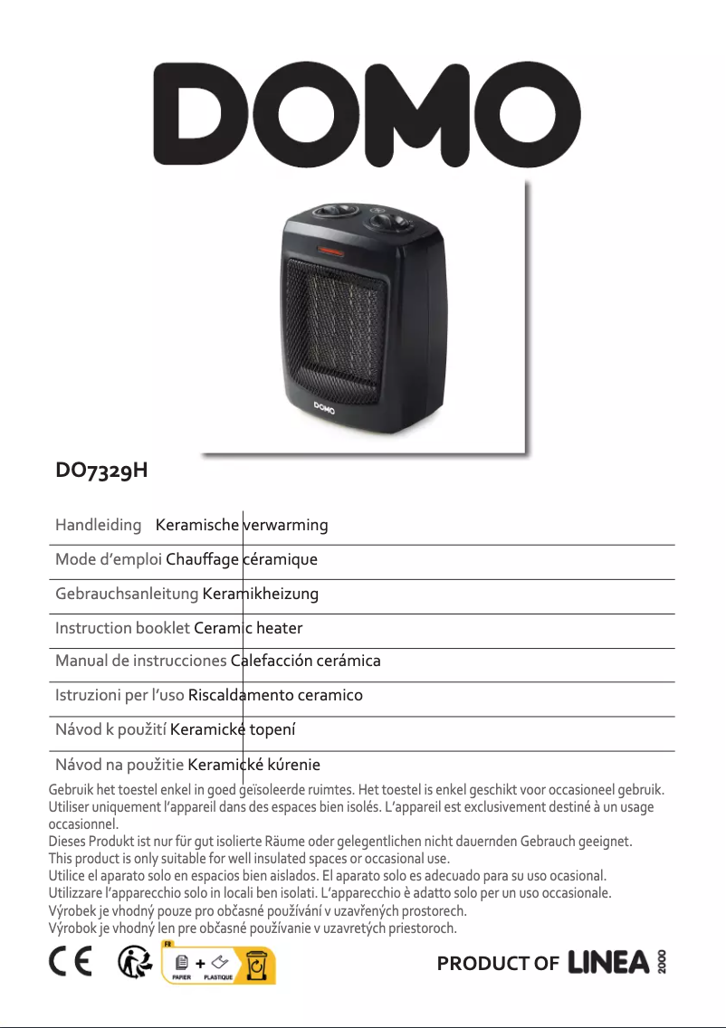 Página 1 del manual Manual de usuario Domo DO7329H