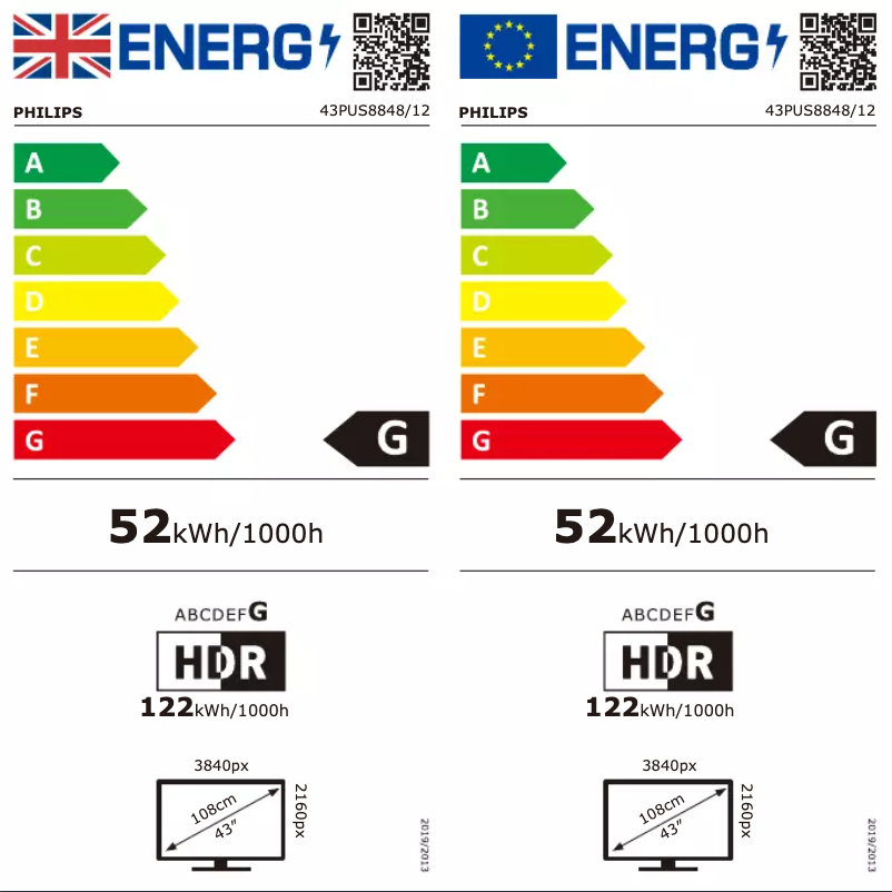 Imagen de la primera página del manual del dispositivo 43PUS8848