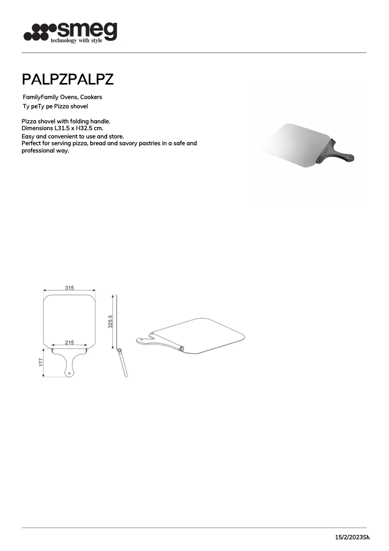 Página nº 1 - Folleto Smeg PALPZ