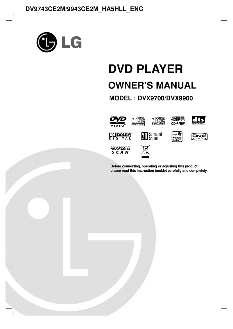 Página nº 1 - Manual de usuario LG DV9943CE2M