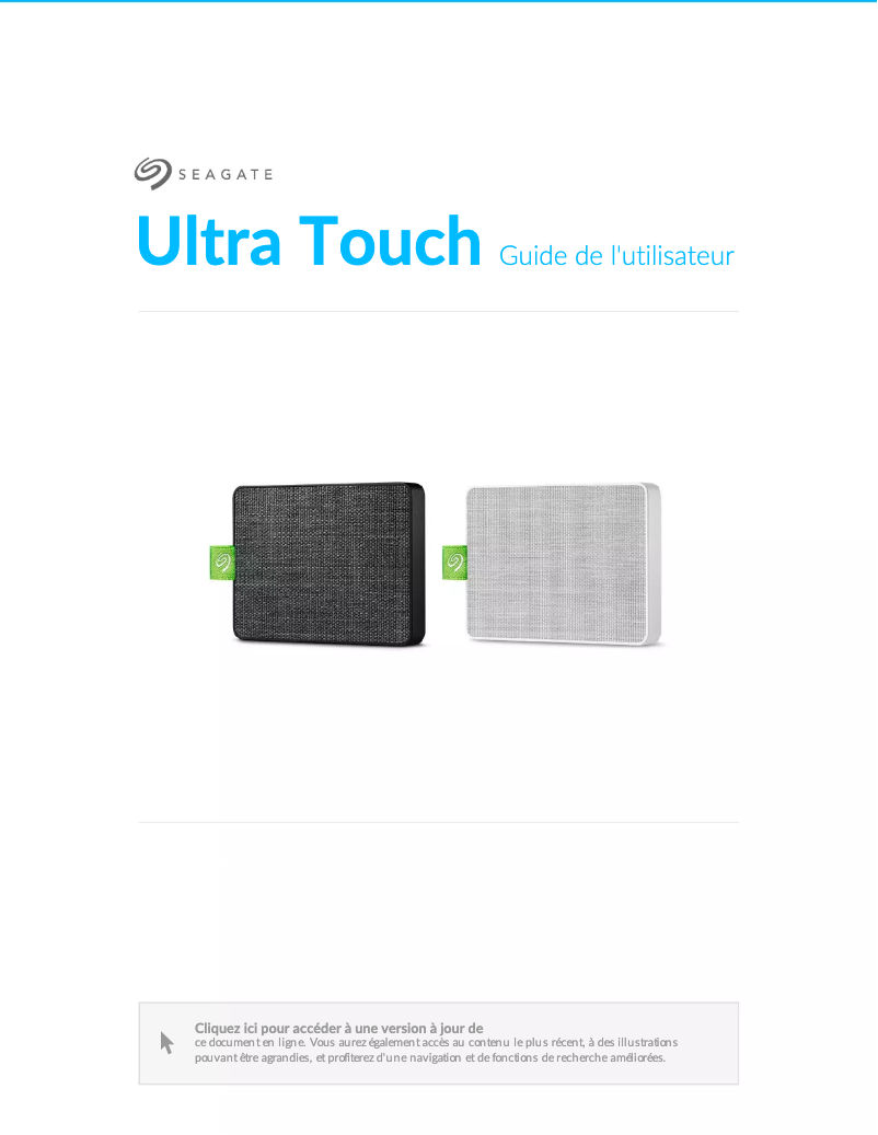 Imagen de la primera página del manual del dispositivo Backup Plus Ultra Touch