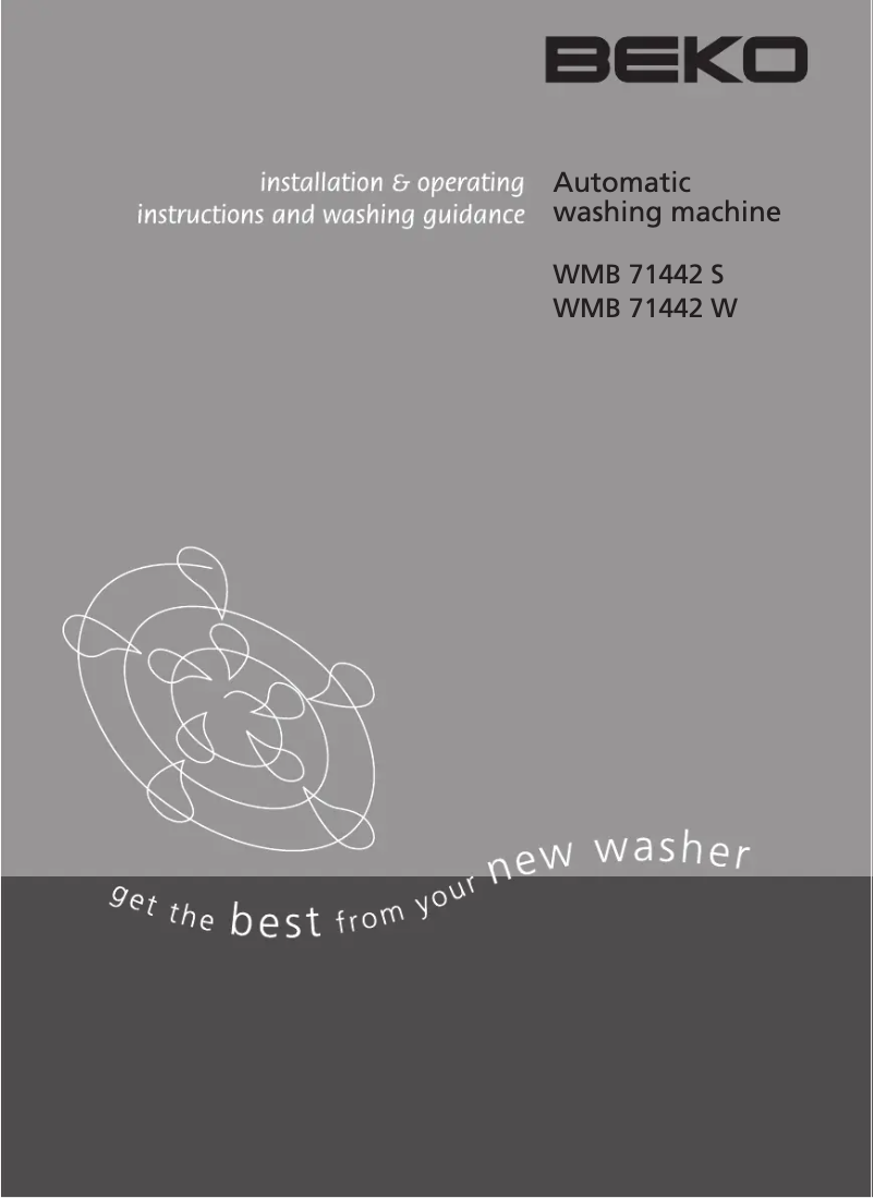 Imagen de la primera página del manual del dispositivo WMB71442S