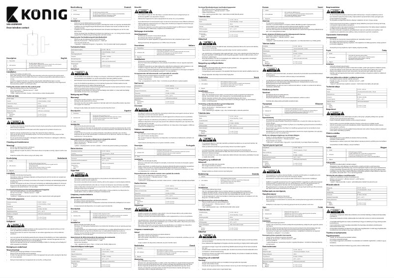 Imagen de la primera página del manual del dispositivo SAS-ASDW300
