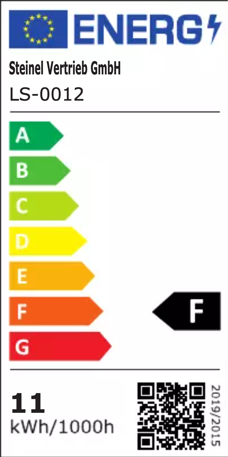 Página 1 del manual Etiqueta energética Steinel L 665 LED