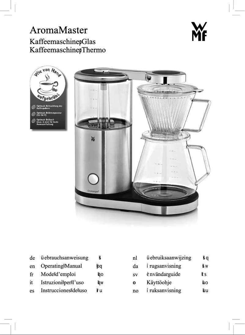 Página 1 del manual Manual de usuario WMF AromaMaster