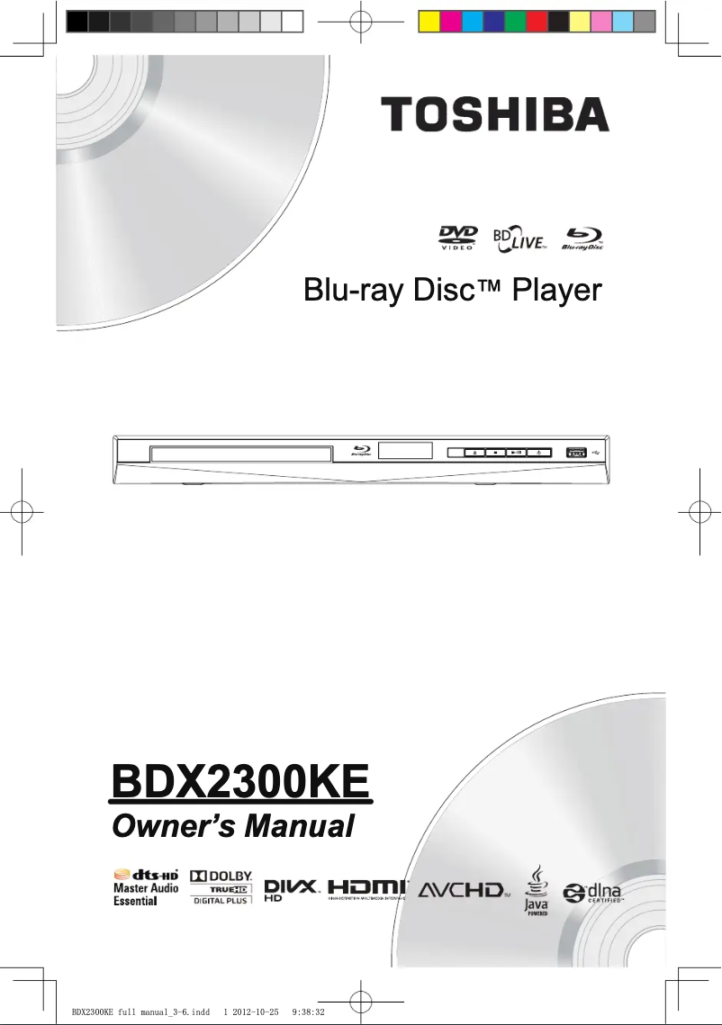 Imagen de la primera página del manual del dispositivo BDX2300KE