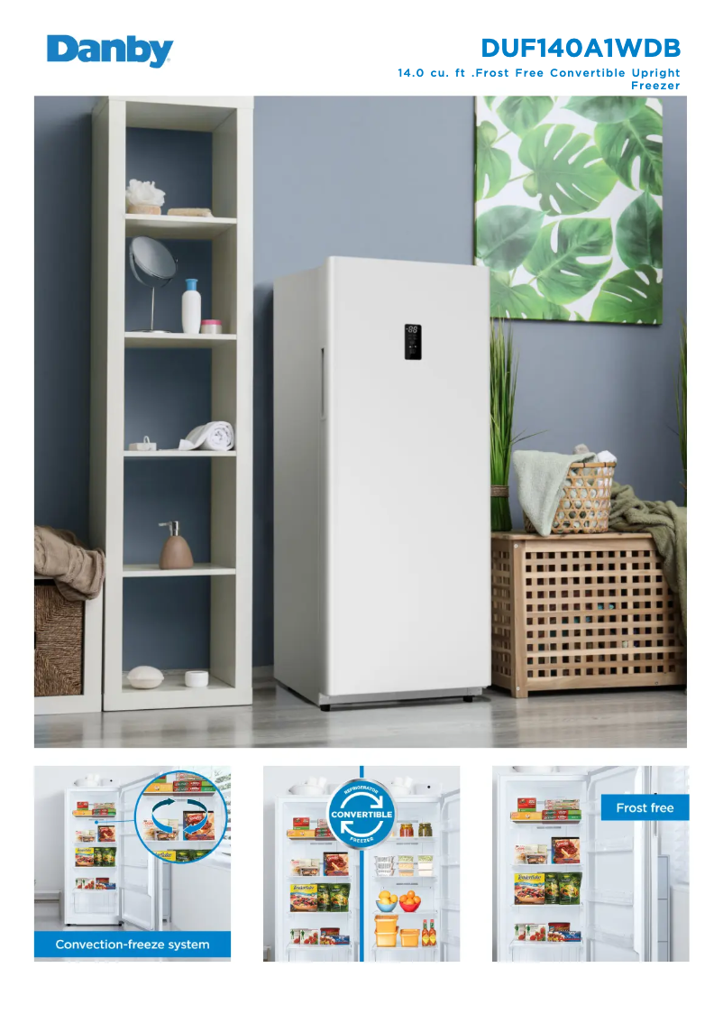 Imagen de la primera página del manual del dispositivo DUF140A1WDB