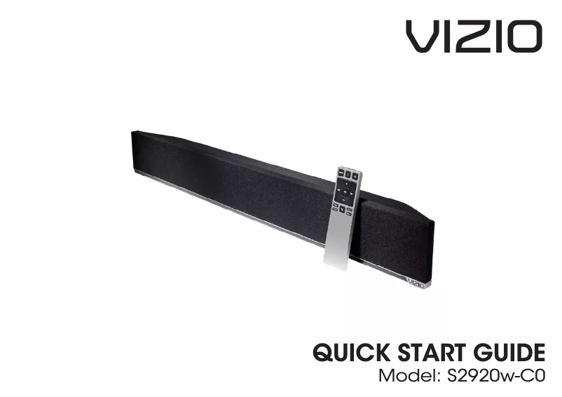 Página nº 1 - Manual de usuario VIZIO S2920W-C0