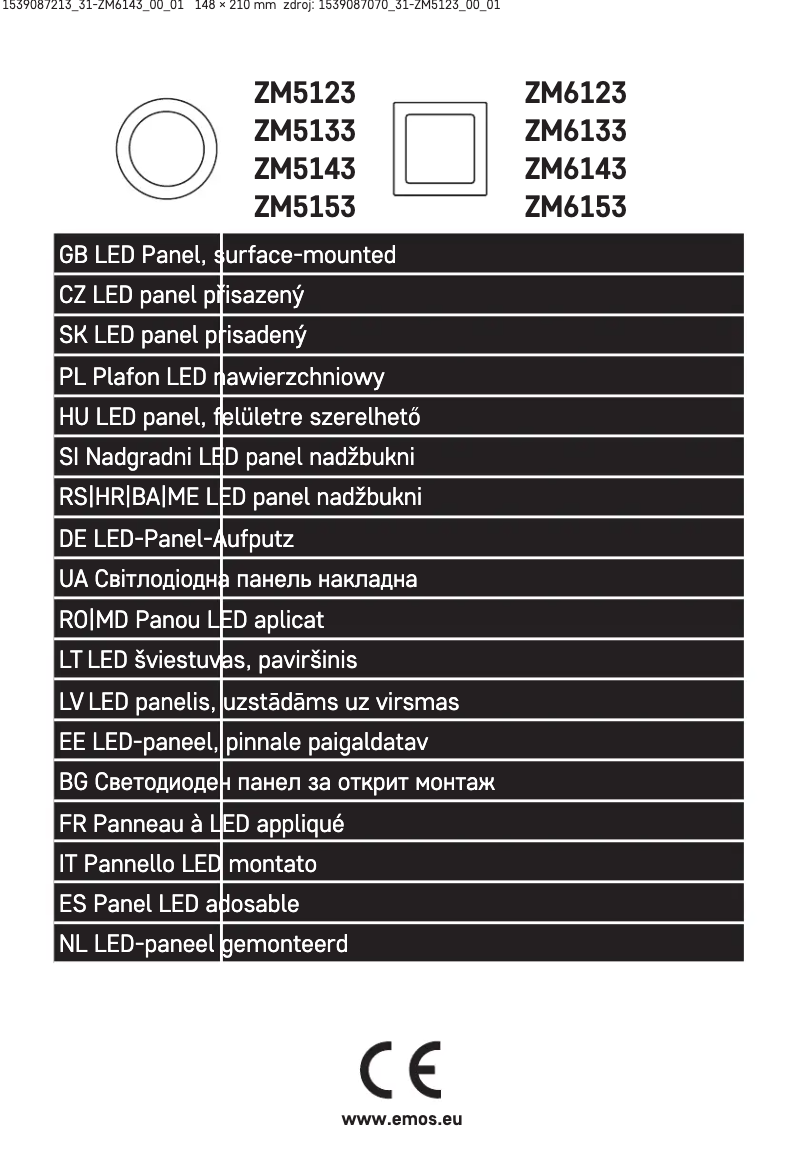 Página 1 del manual Manual de usuario Emos ZM6143