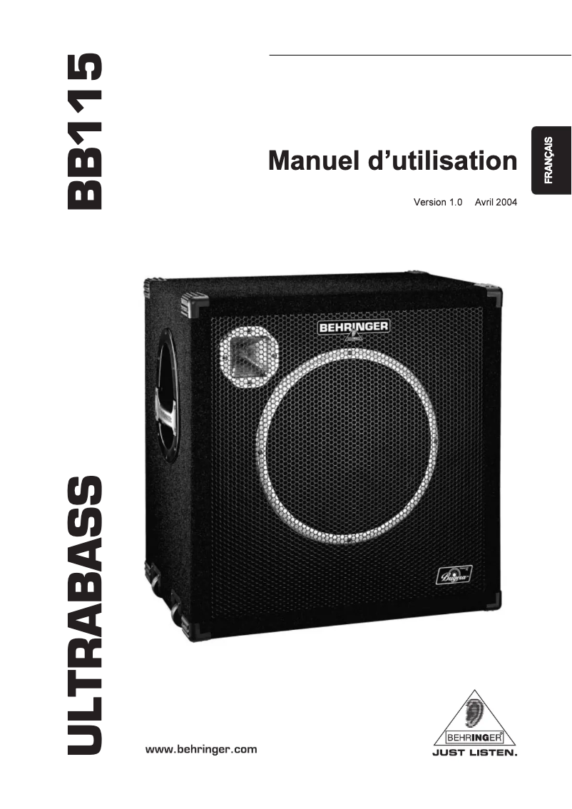 Imagen de la primera página del manual del dispositivo Ultrabass BB115