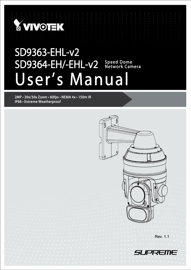 Imagen de la primera página del manual del dispositivo SD9161-H