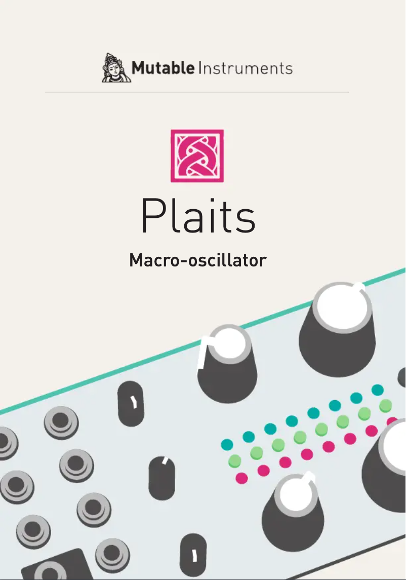 Imagen de la primera página del manual del dispositivo Plaits