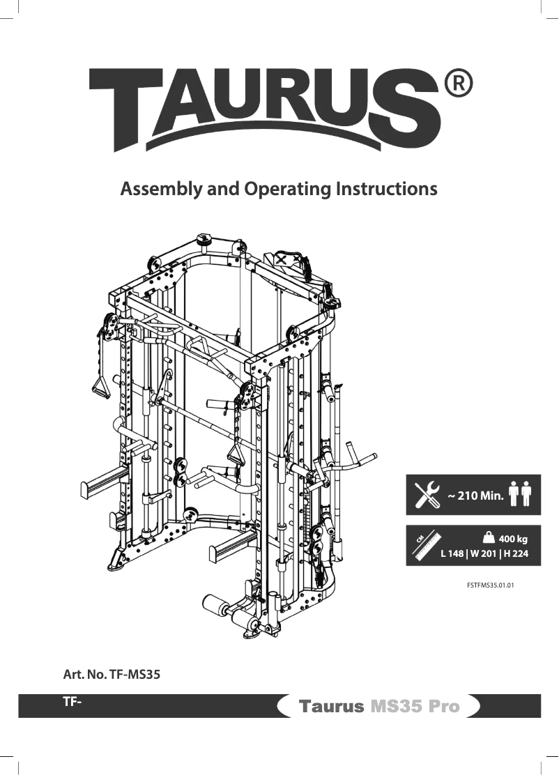 Página nº 1 - Manual de usuario Taurus MS35 Pro