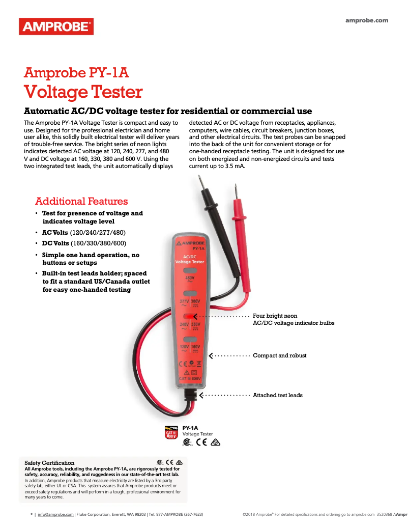 Imagen de la primera página del manual del dispositivo PY-1A
