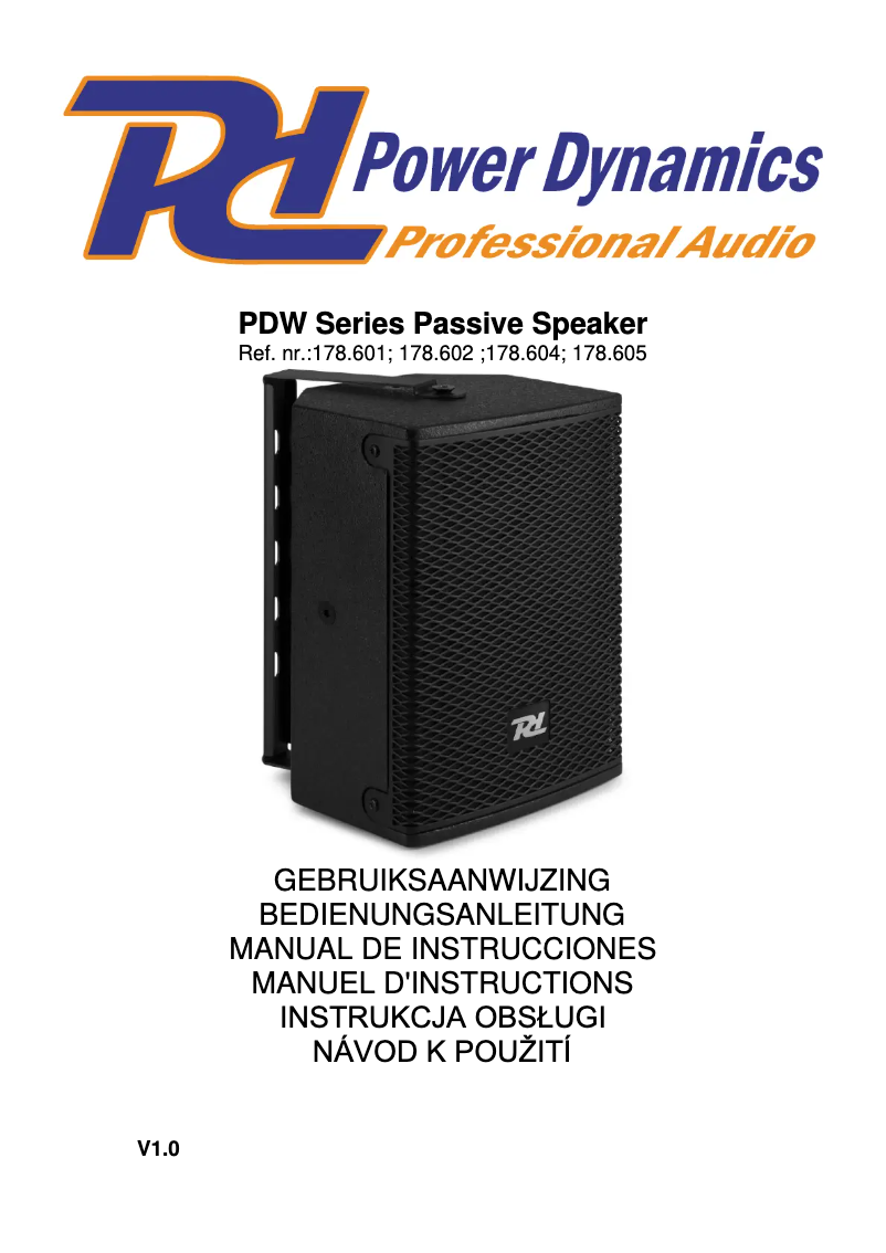 Imagen de la primera página del manual del dispositivo PDW5B