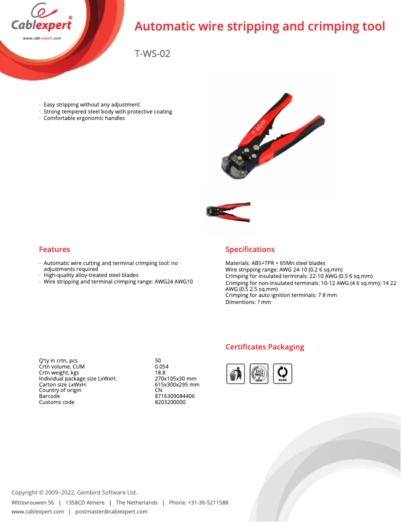 Imagen de la primera página del manual del dispositivo T-WS-02