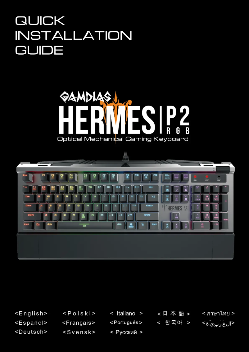 Página 1 del manual Manual de usuario Gamdias Hermes P2 RGB