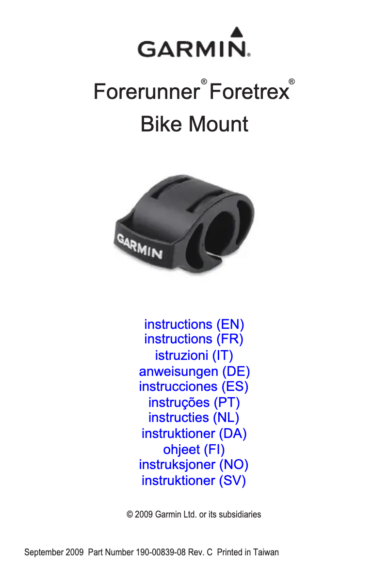 Página nº 1 - Manual de usuario Garmin Forerunner 205