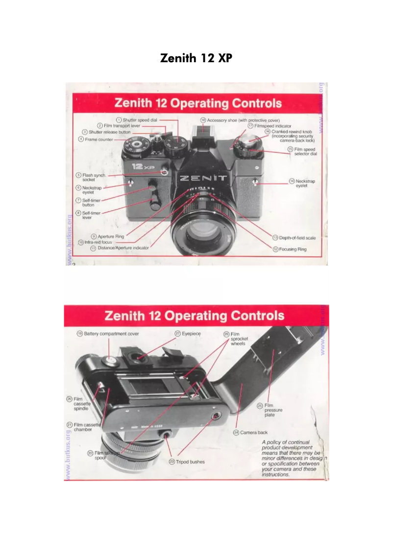 Imagen de la primera página del manual del dispositivo 12 XP