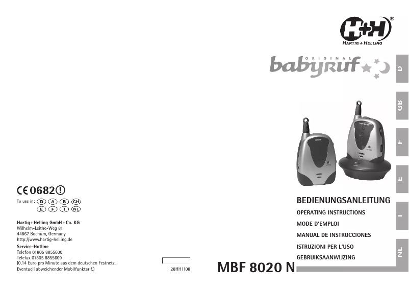 Página nº 1 - Manual de usuario Hartig & Helling MBF 8020 N