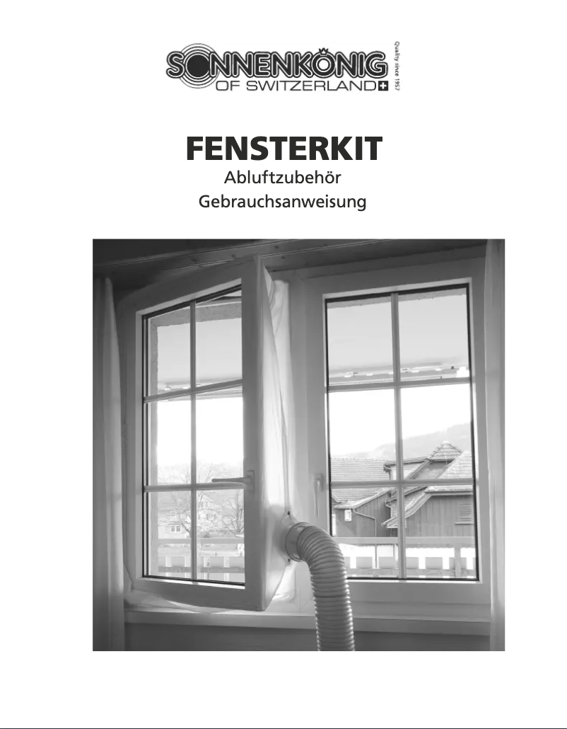 Página 1 del manual Manual de usuario Sonnenkönig FENSTERKIT