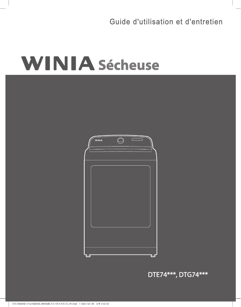 Imagen de la primera página del manual del dispositivo DTE7421W