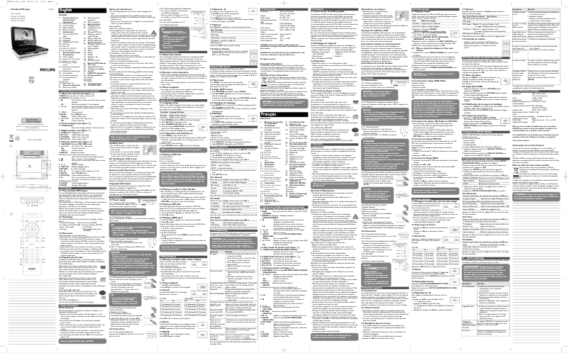 Imagen de la primera página del manual del dispositivo PET704