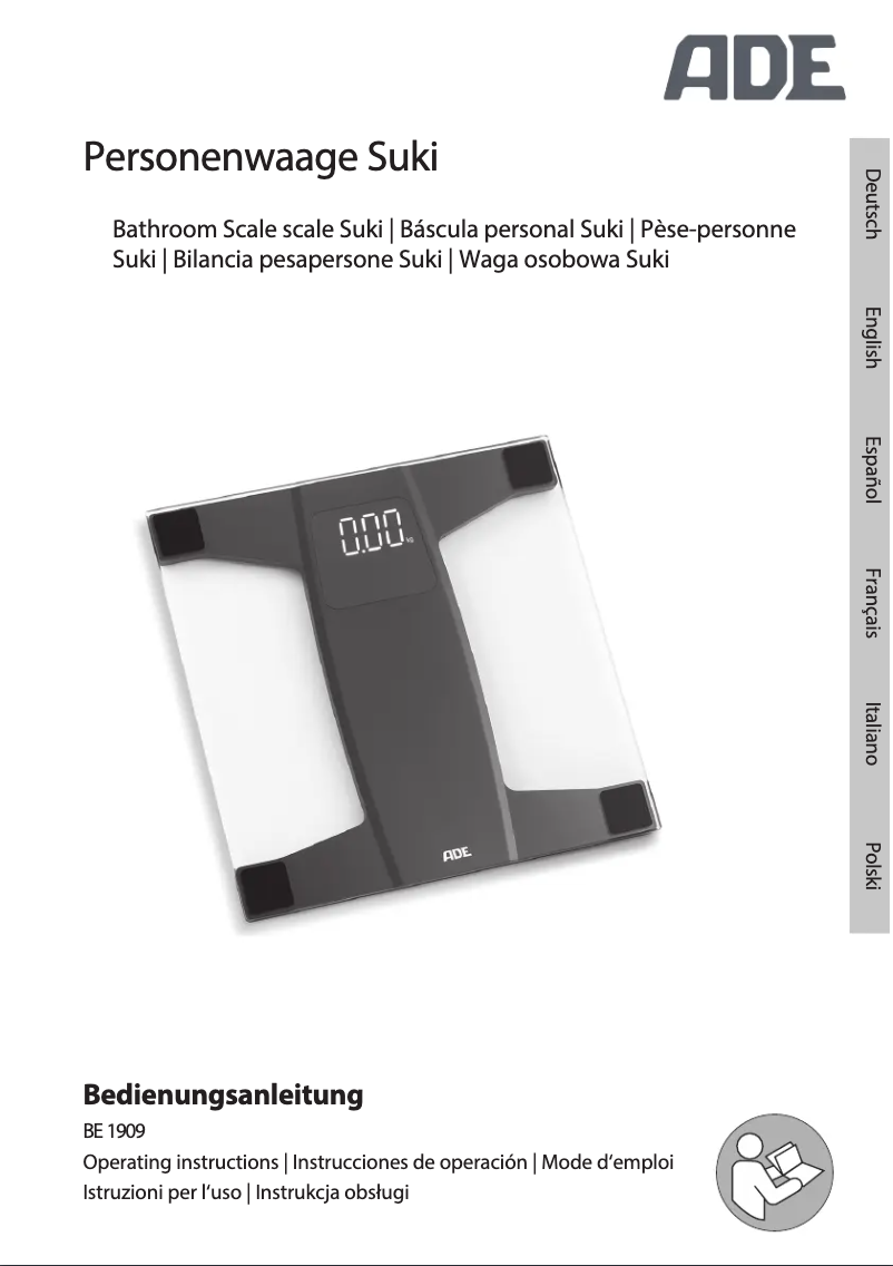 Imagen de la primera página del manual del dispositivo Suki BE 1909