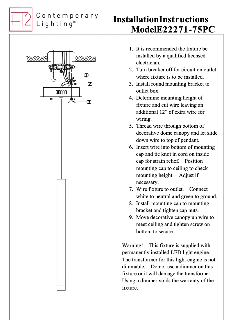 Imagen de la primera página del manual del dispositivo Picolo E22271-75PC