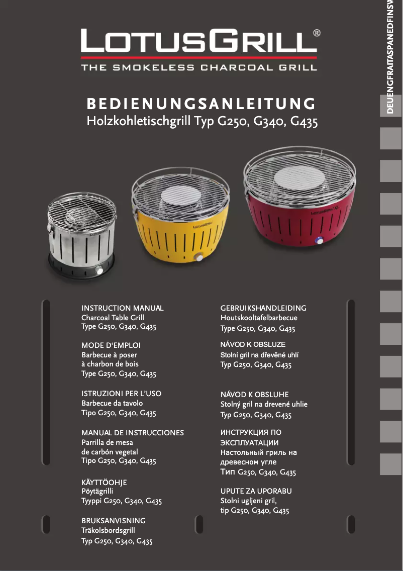 Imagen de la primera página del manual del dispositivo G435