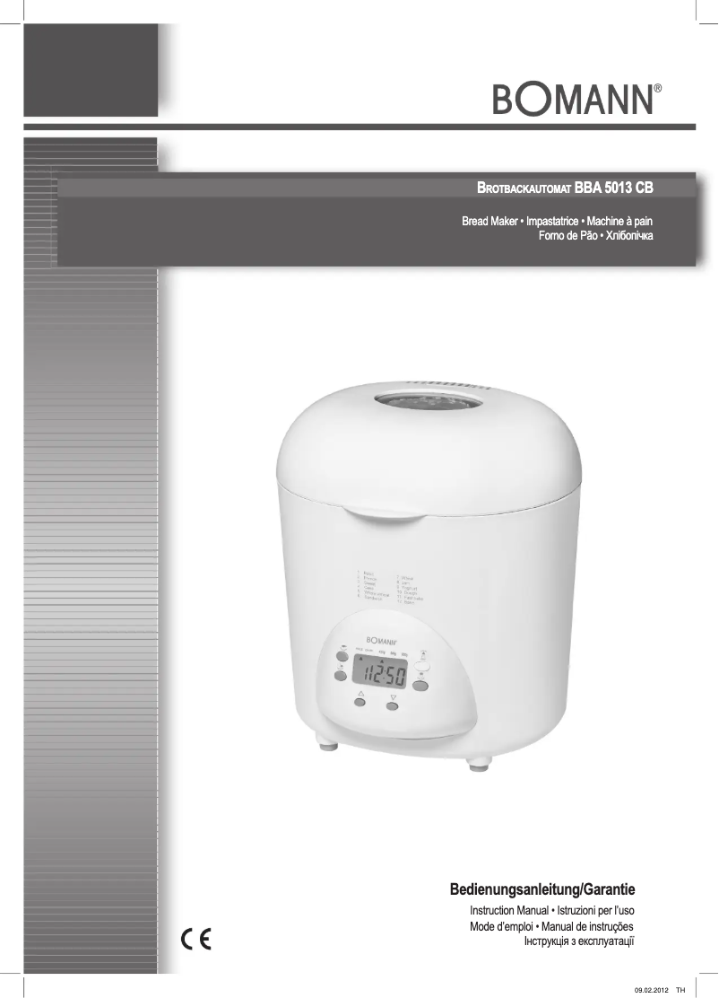 Página 1 del manual Manual de usuario Bomann BBA 5013 CB