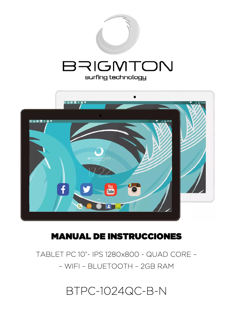 Página 1 del manual Manual de usuario Brigmton BTPC-1024QC