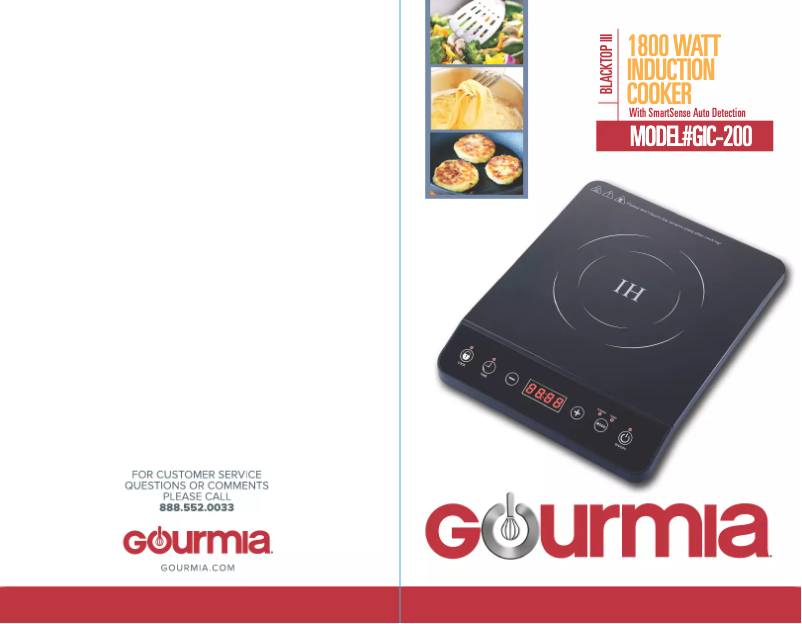 Página 1 del manual Manual de usuario Gourmia GIC200