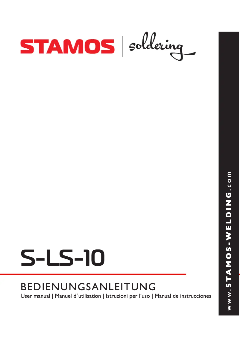 Imagen de la primera página del manual del dispositivo S-LS-10