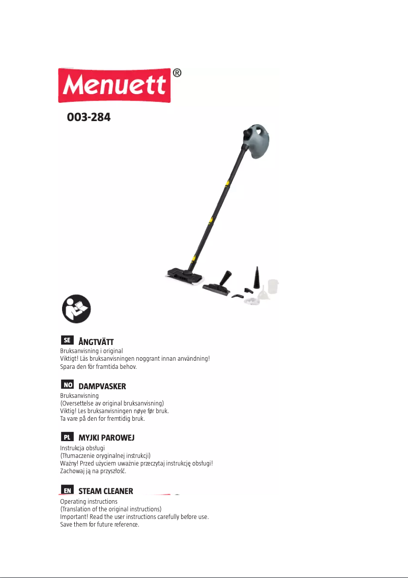 Página nº 1 - Manual de usuario Menuett 003-284