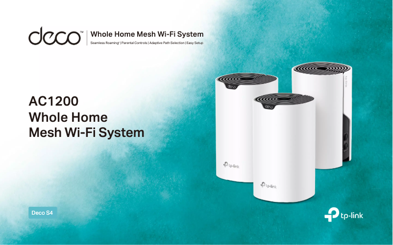 Imagen de la primera página del manual del dispositivo Deco S4