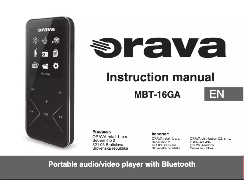 Página 1 del manual Manual de usuario Orava MBT-16GA