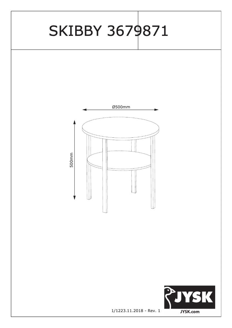 Imagen de la primera página del manual del dispositivo Skibby