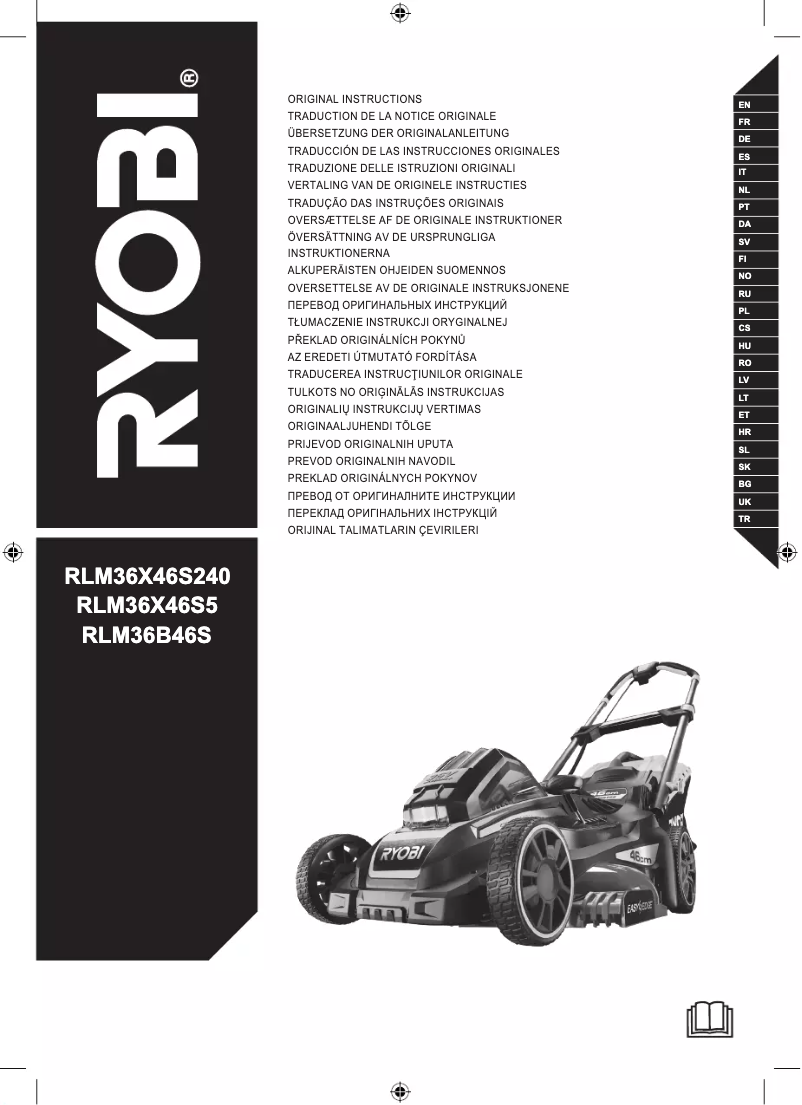 Página nº 1 - Manual de usuario RYOBI Max Power RLM36X46S5