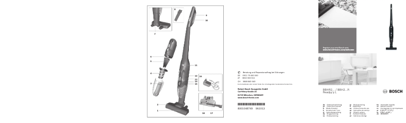 Página nº 1 - Manual de usuario Bosch BBH21630R
