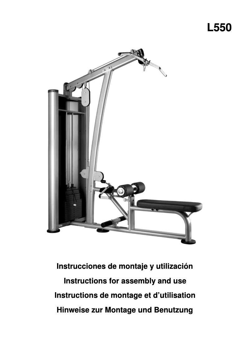 Página 1 del manual Manual de usuario BH Fitness L550