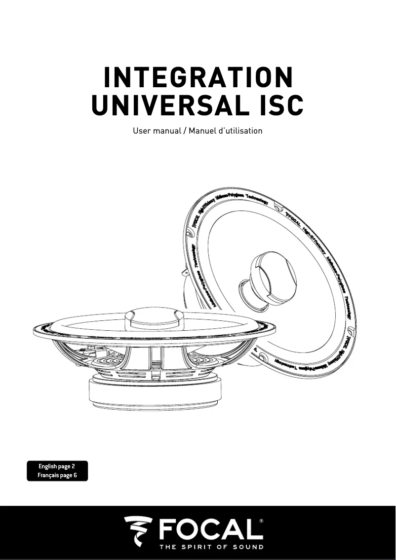 Imagen de la primera página del manual del dispositivo Universal ISC 130
