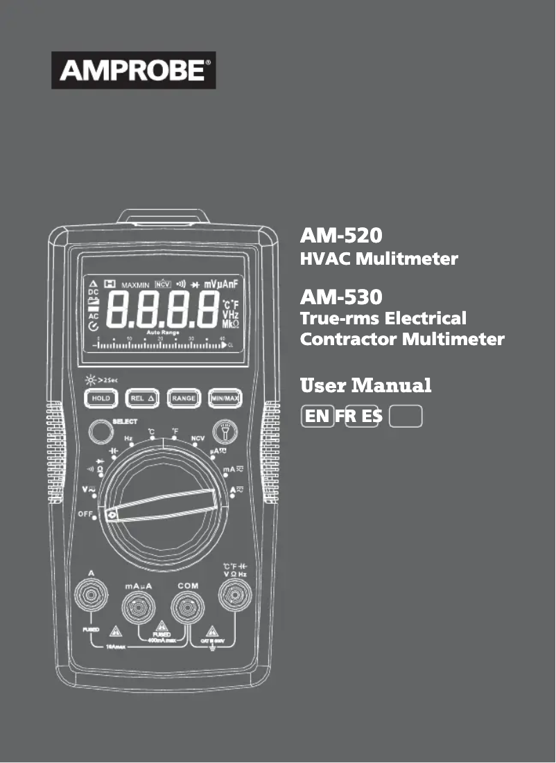 Página 1 del manual Manual de usuario Amprobe AM-520