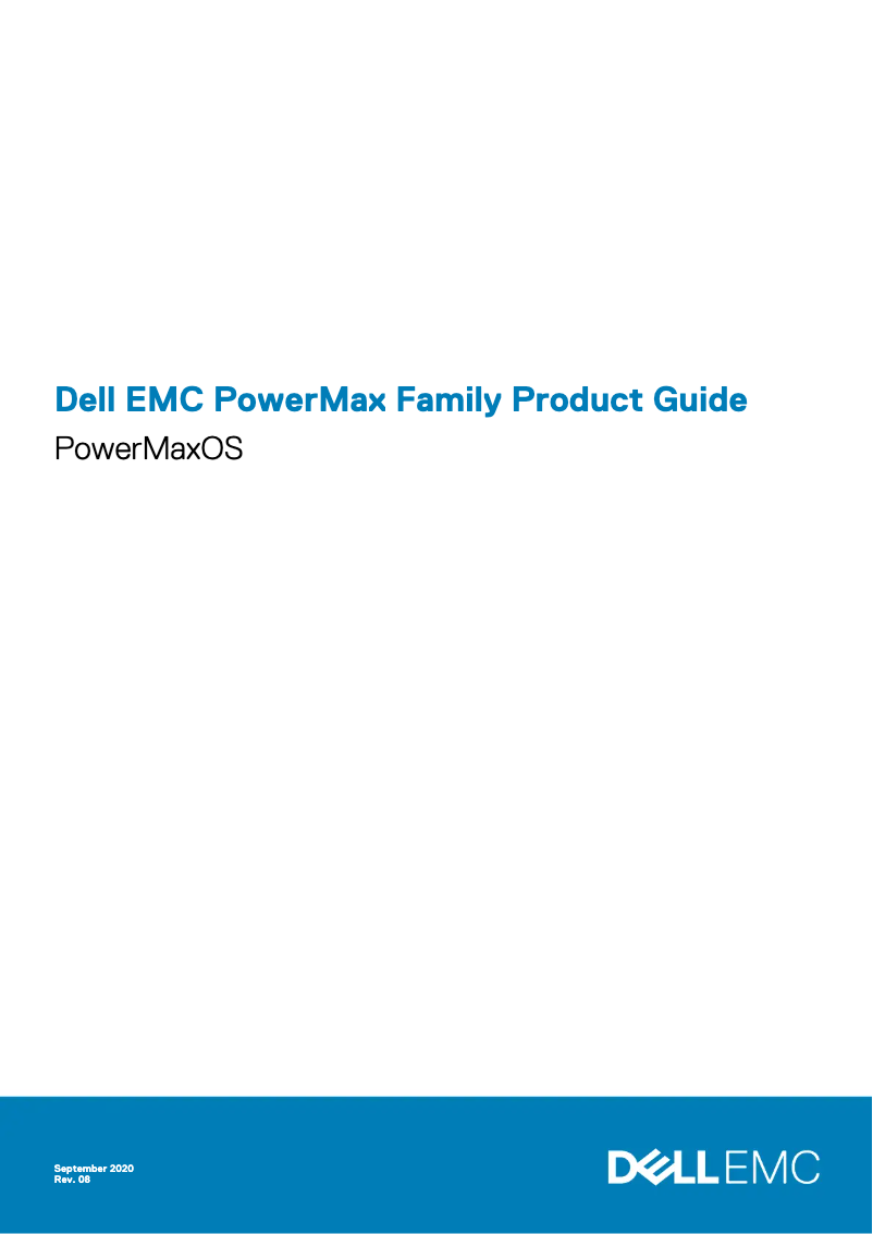 Página 1 del manual Manual de usuario Dell PowerMax 8000