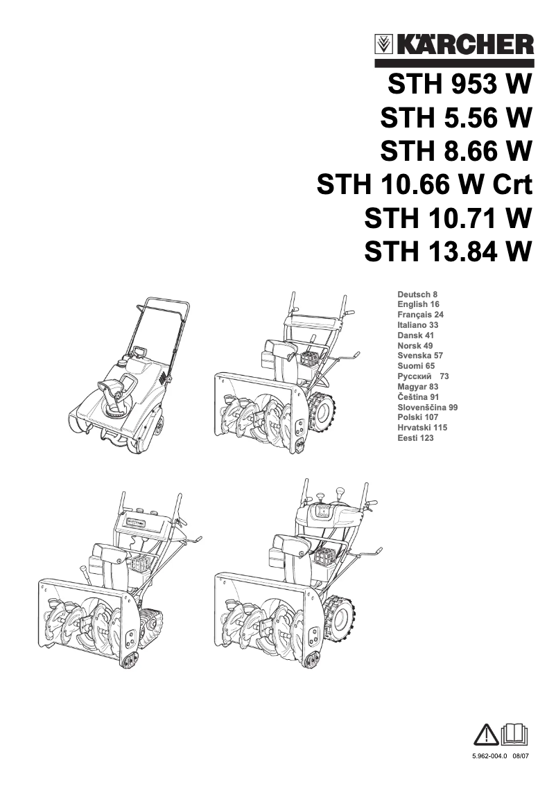 Imagen de la primera página del manual del dispositivo STH 8.66 W