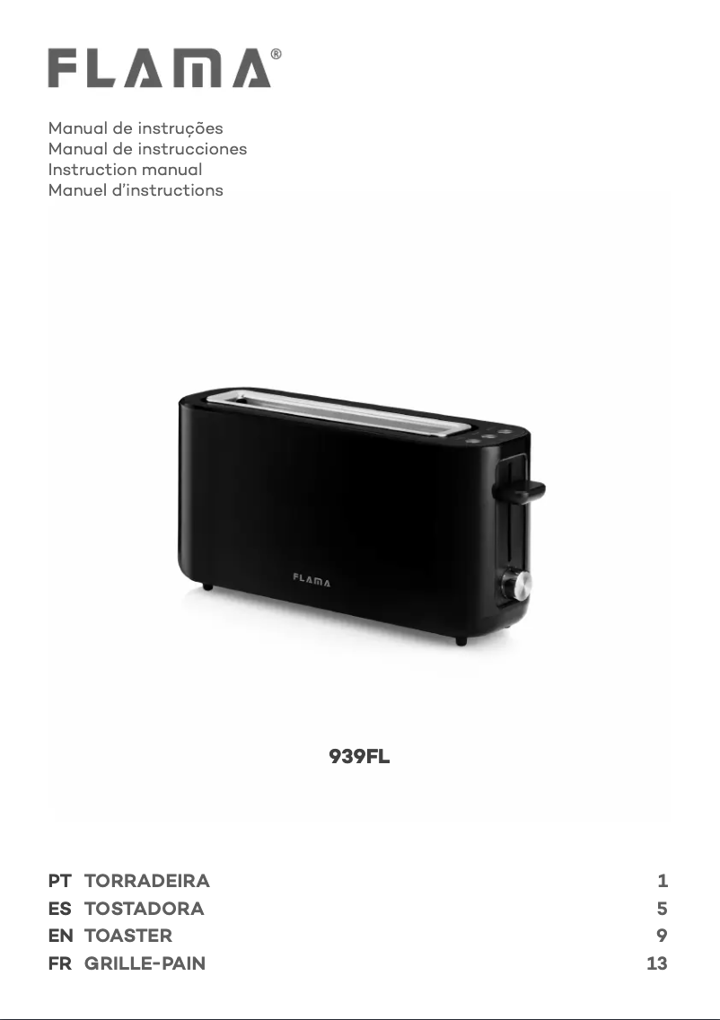 Imagen de la primera página del manual del dispositivo 939FL