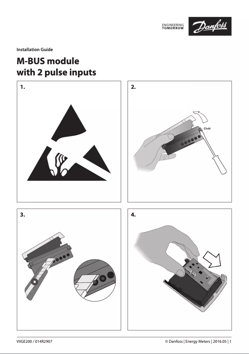 Imagen de la primera página del manual del dispositivo SonoRead 868