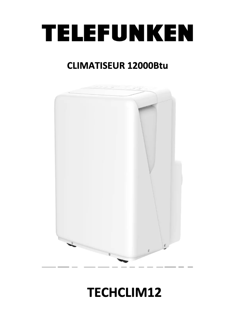 Imagen de la primera página del manual del dispositivo TECHCLIM12